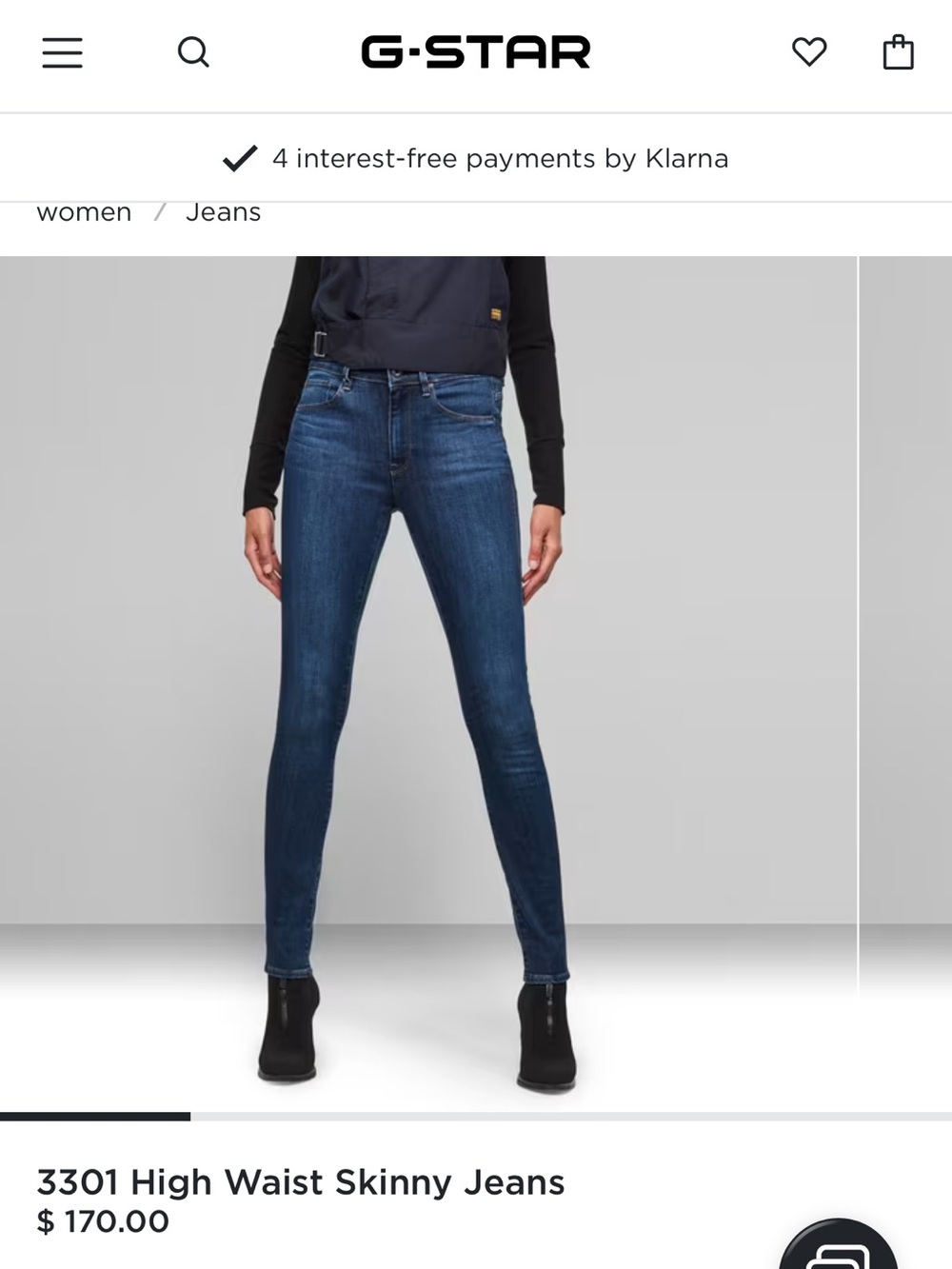 G-Star High Indigo Blue Skinny Jeans Sleek High-Rise Like New Amsterdam 🇳🇱